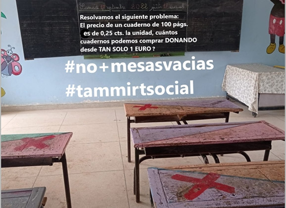 No + mesas vacias: Campaña de recogida de material escolar